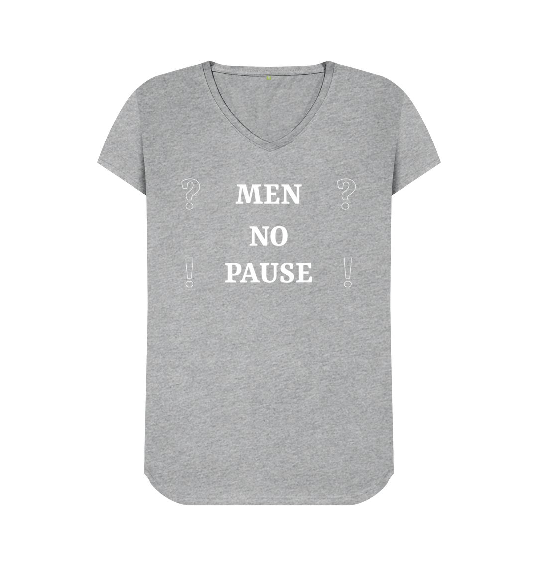 Athletic Grey Men No Pause womens fit V-neck