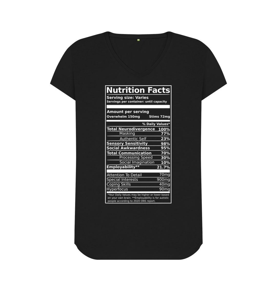 Neurodivergent womens fit V neck - Jed Phoenix of London