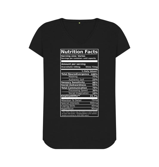 Neurodivergent womens fit V neck - Jed Phoenix of London