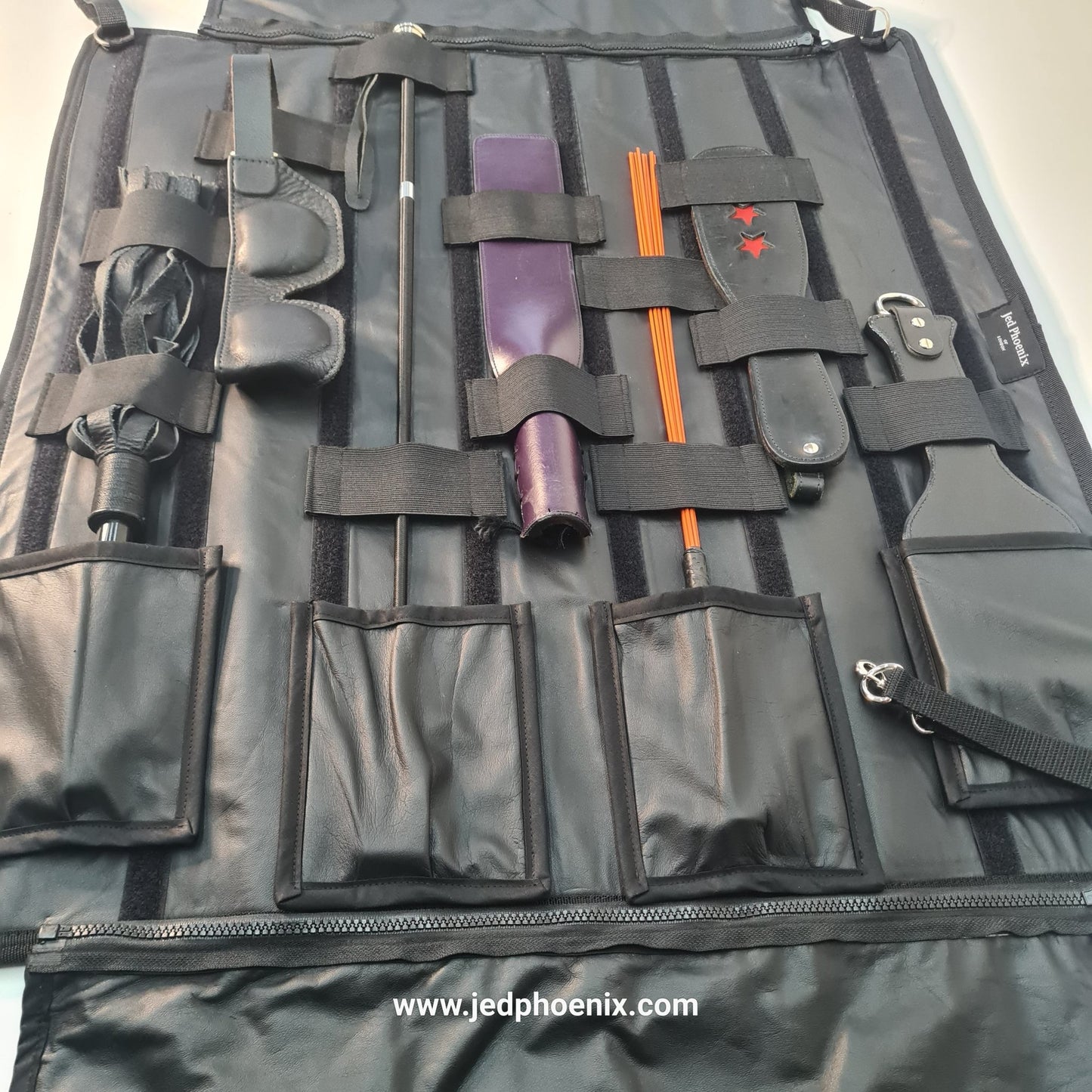 Deluxe Leather Impact Play Modular Tool Wrap - Jed Phoenix of London