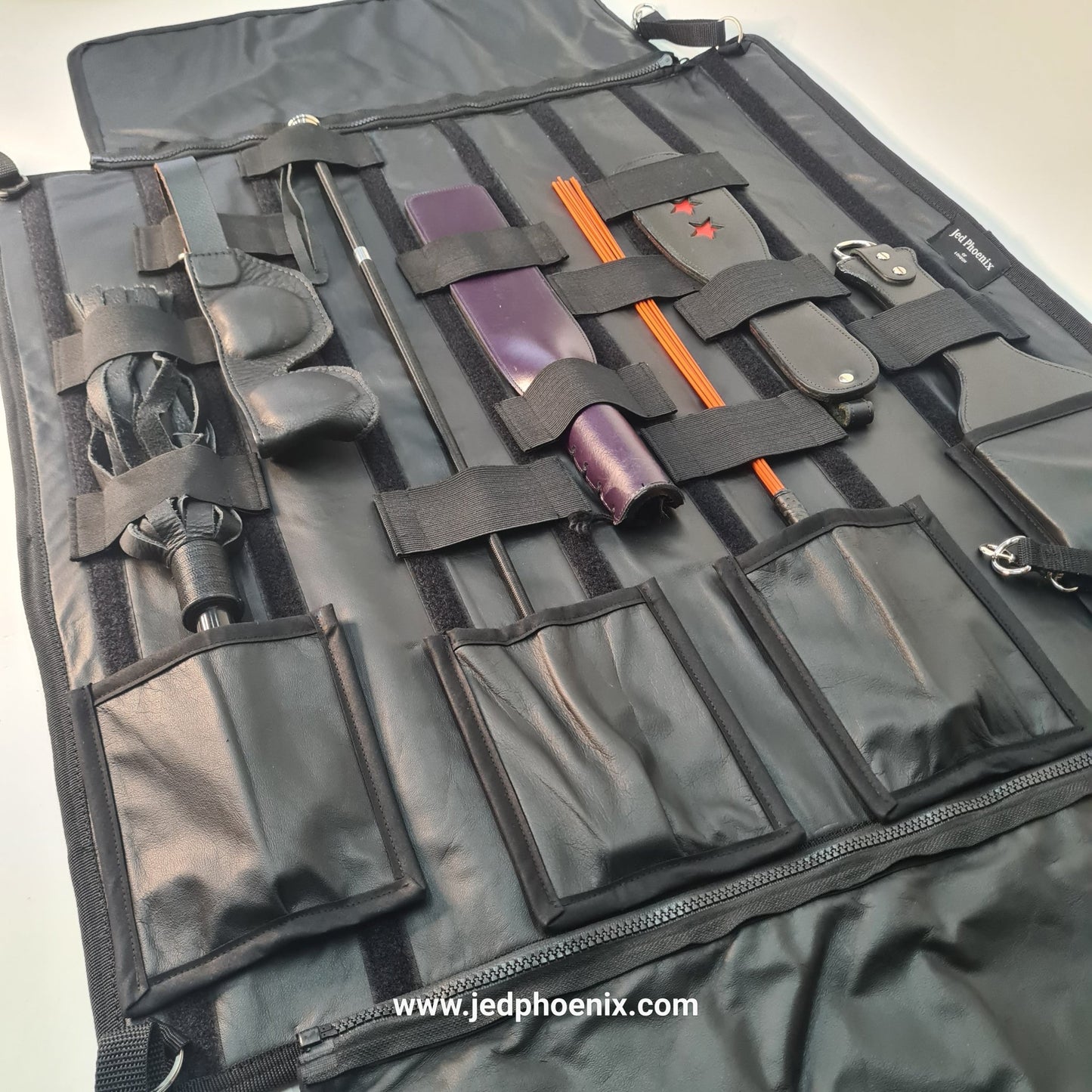 Deluxe Leather Impact Play Modular Tool Wrap - Jed Phoenix of London