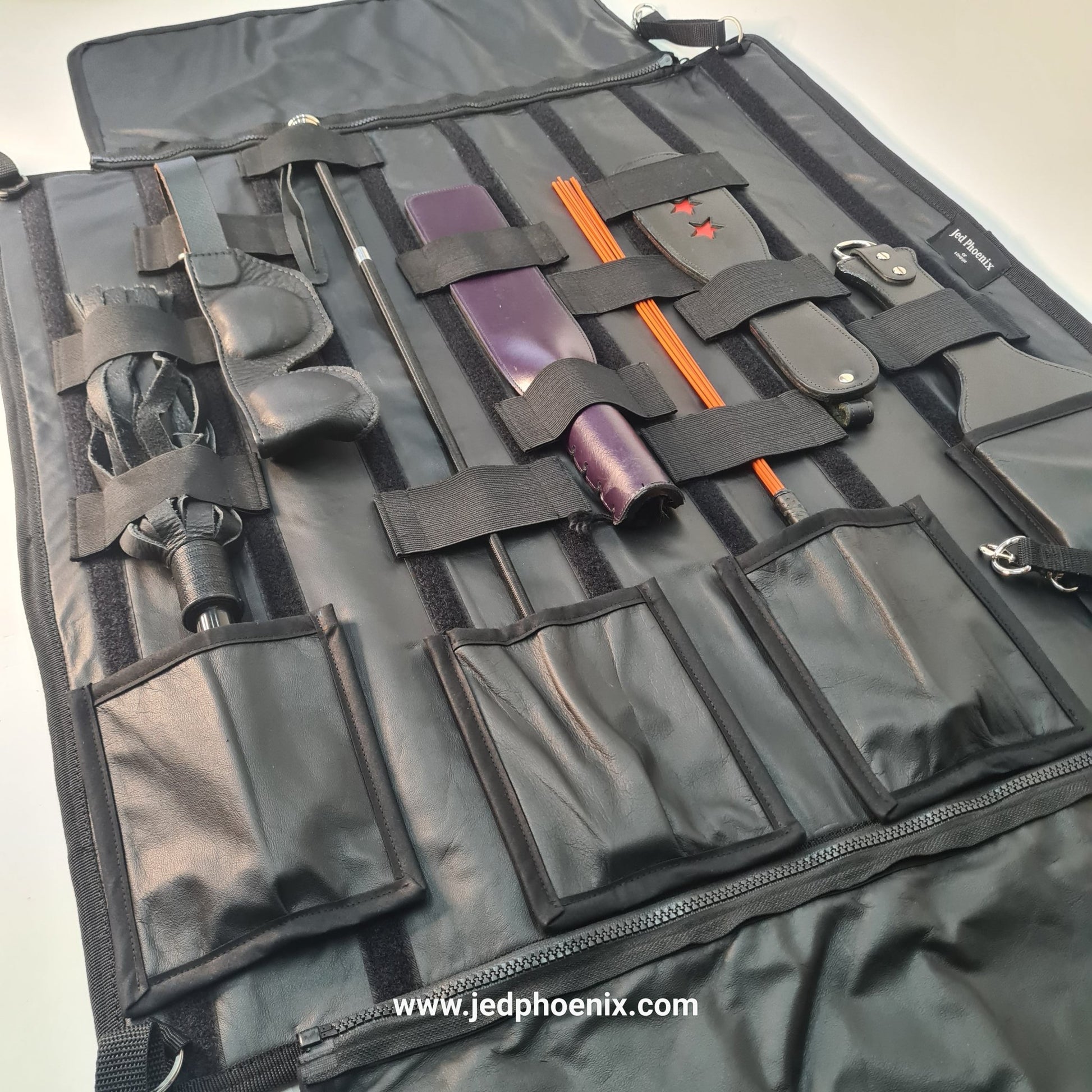 Deluxe Leather Impact Play Modular Tool Wrap - Jed Phoenix of London