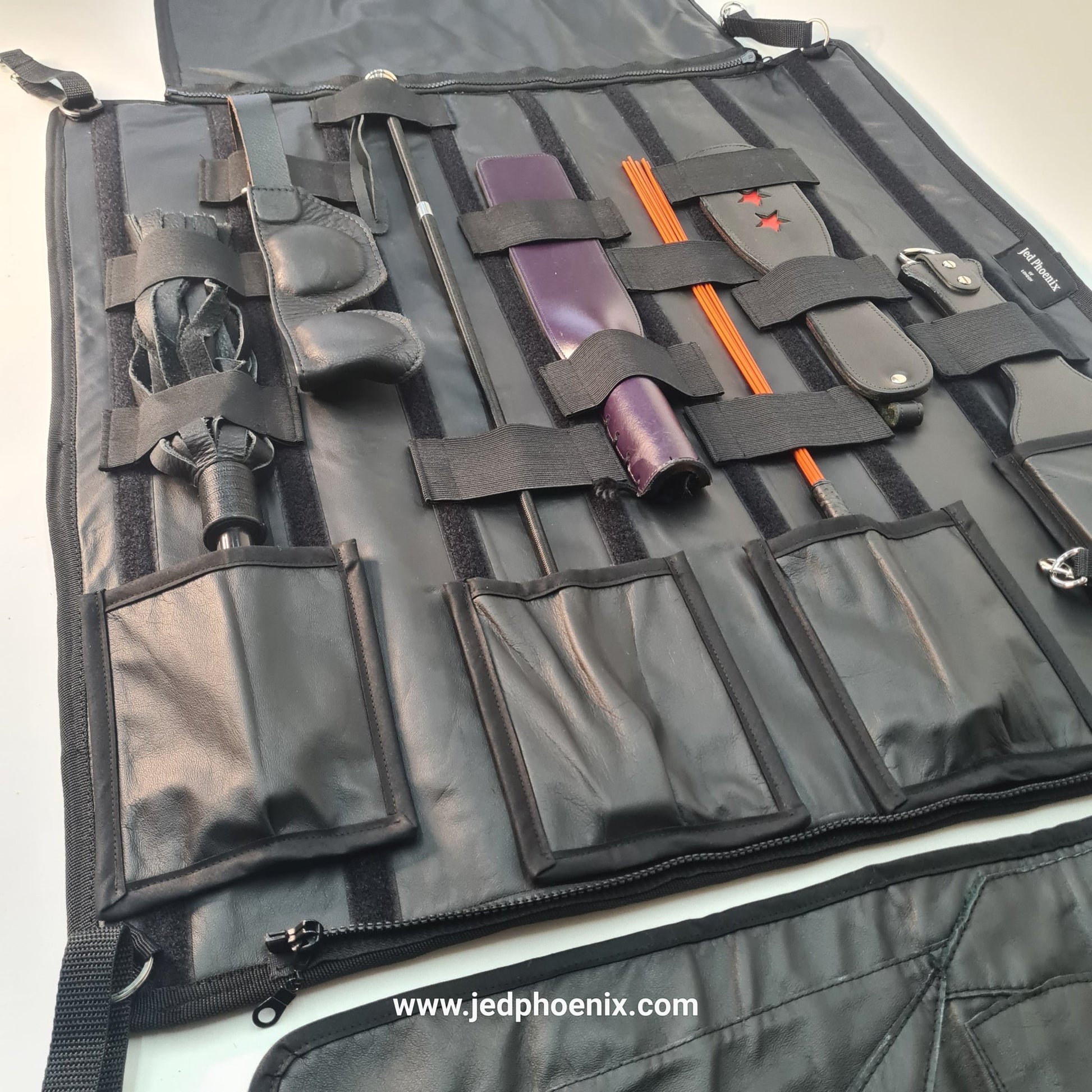 Deluxe Leather Impact Play Modular Tool Wrap - Jed Phoenix of London