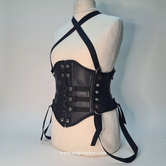 Leather bondage corset - Jed Phoenix of London