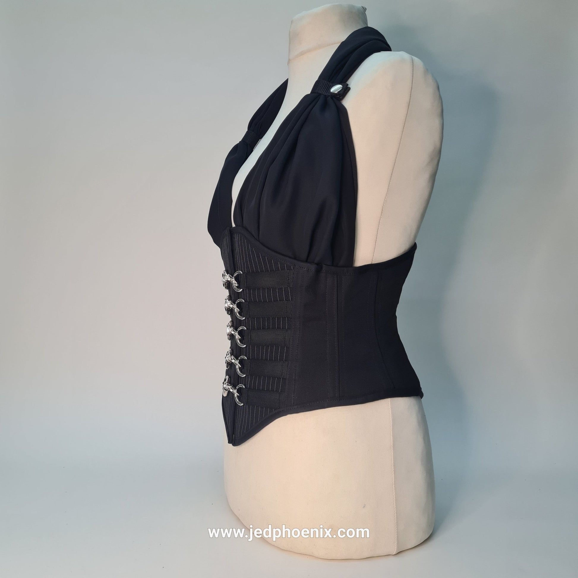 Pinstripe underbust corset - Jed Phoenix of London