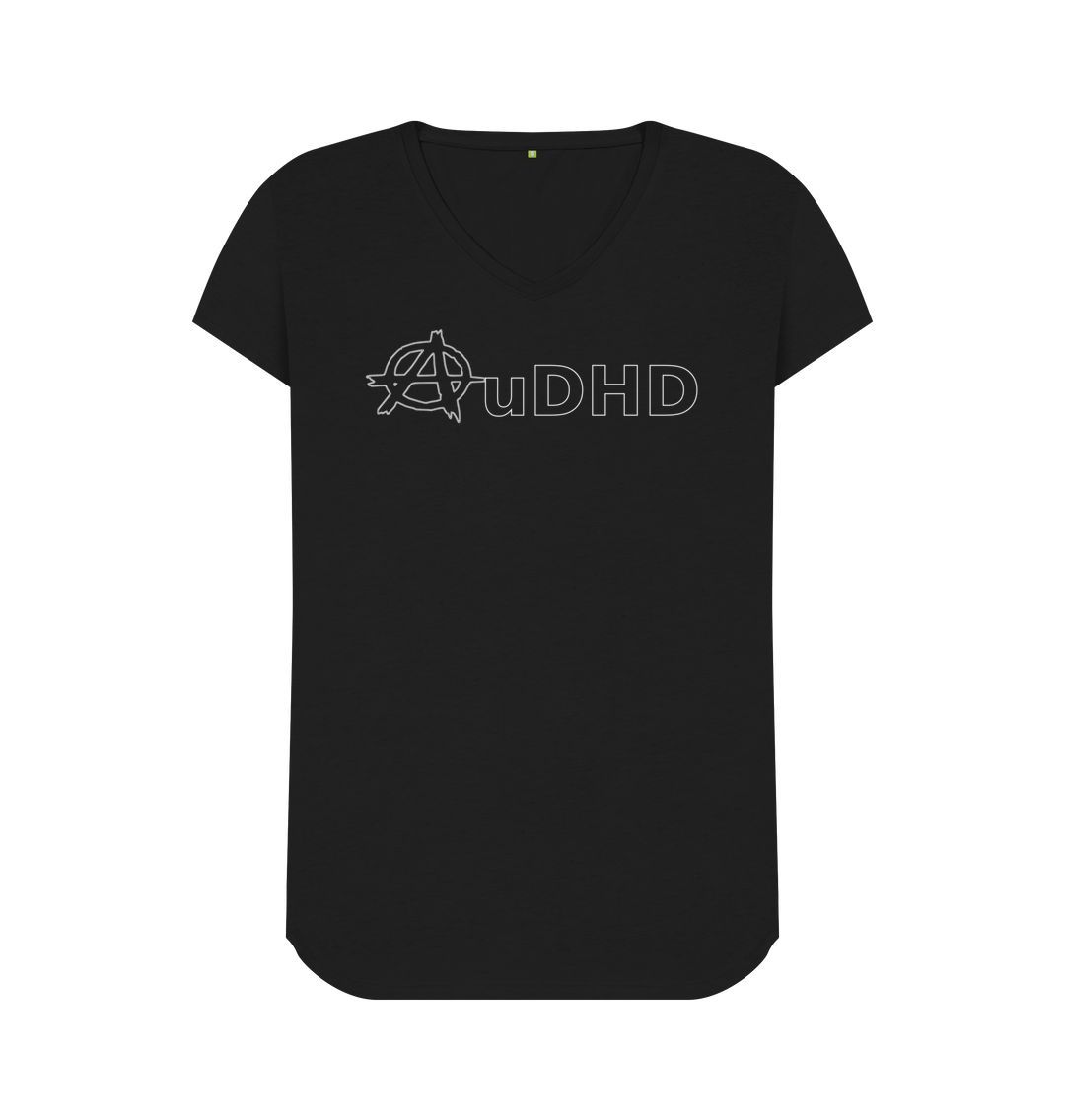 AuDHD Anarchy womens fit V neck - Jed Phoenix of London