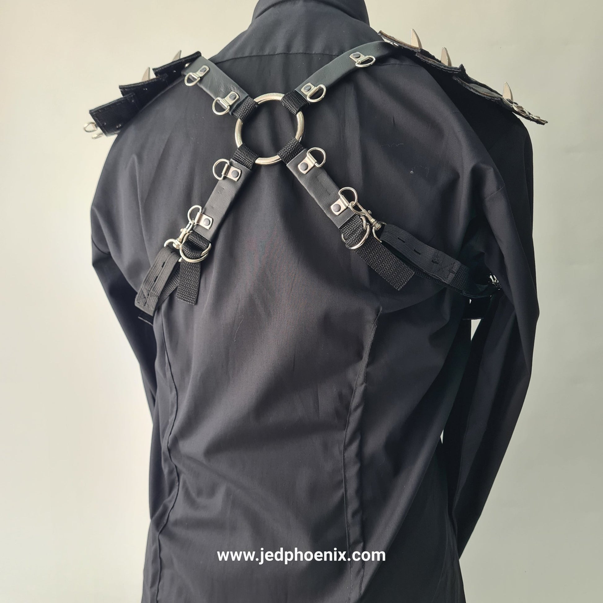 Spiked leather braces