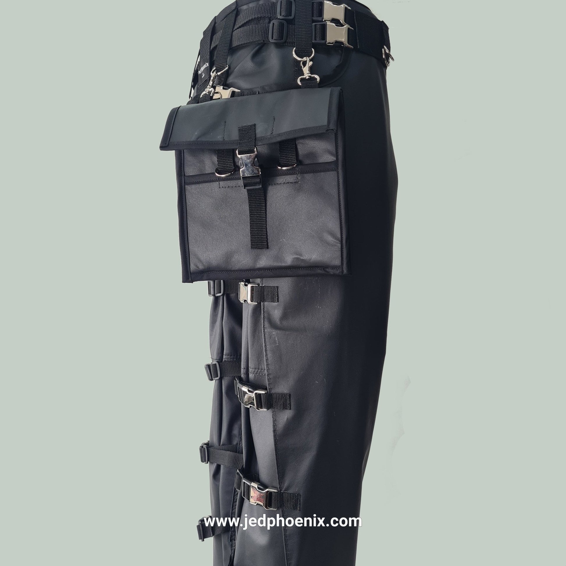 Leather bondage trousers