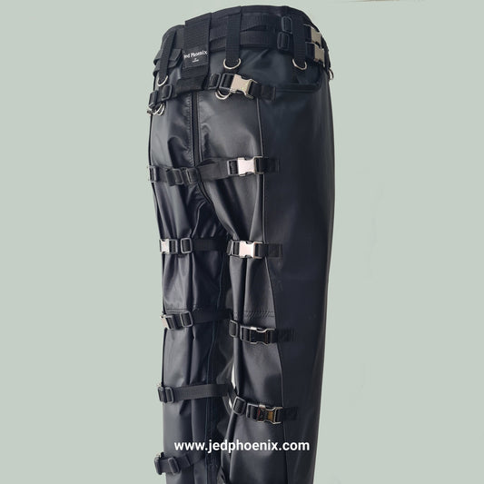 Leather bondage trousers