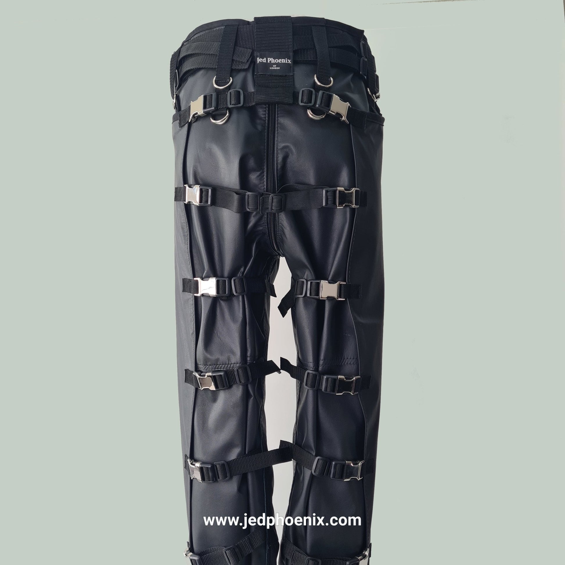 Leather bondage trousers