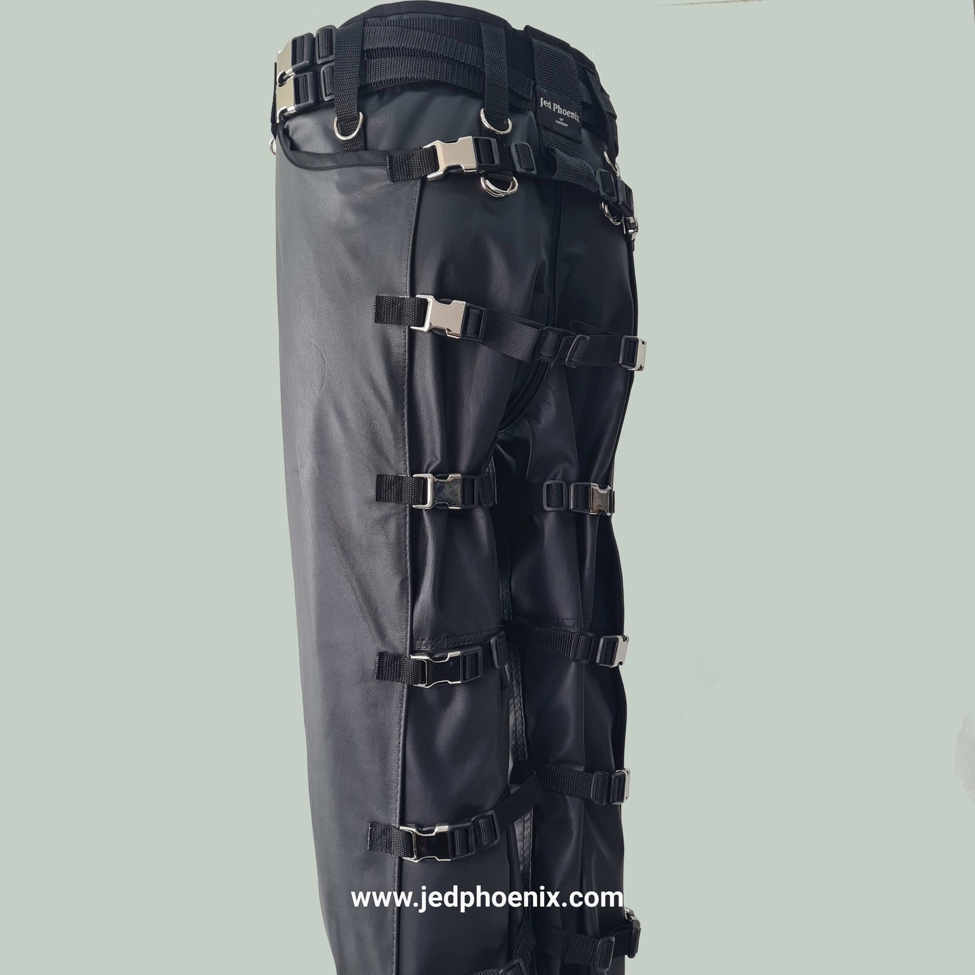 Leather bondage trousers