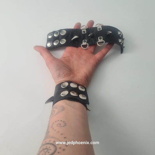Spiked wrist cuffs