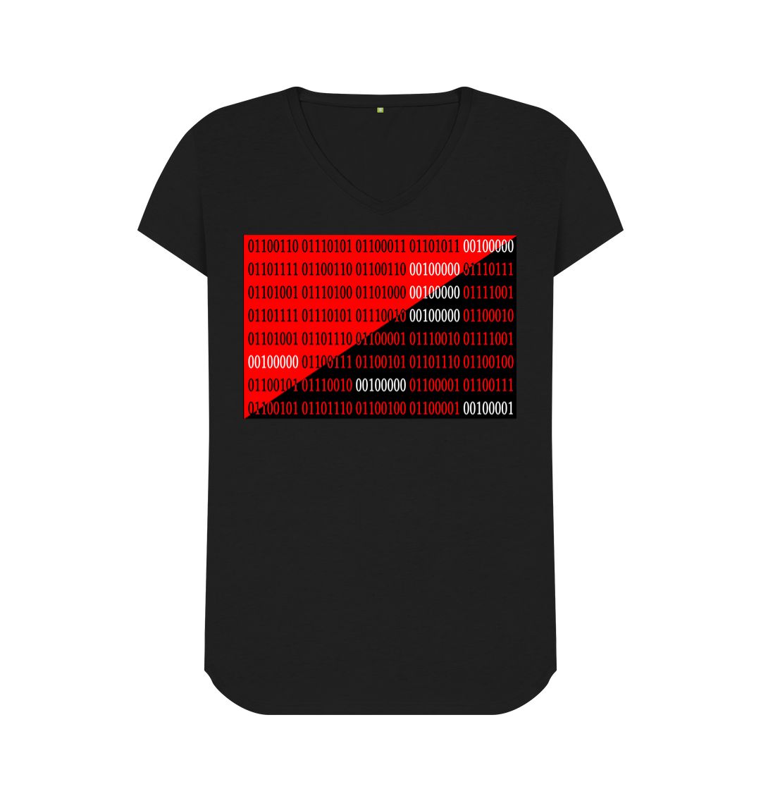 Fuck off with your binary gender agenda womens fit V neck T-shirt - Jed Phoenix of London