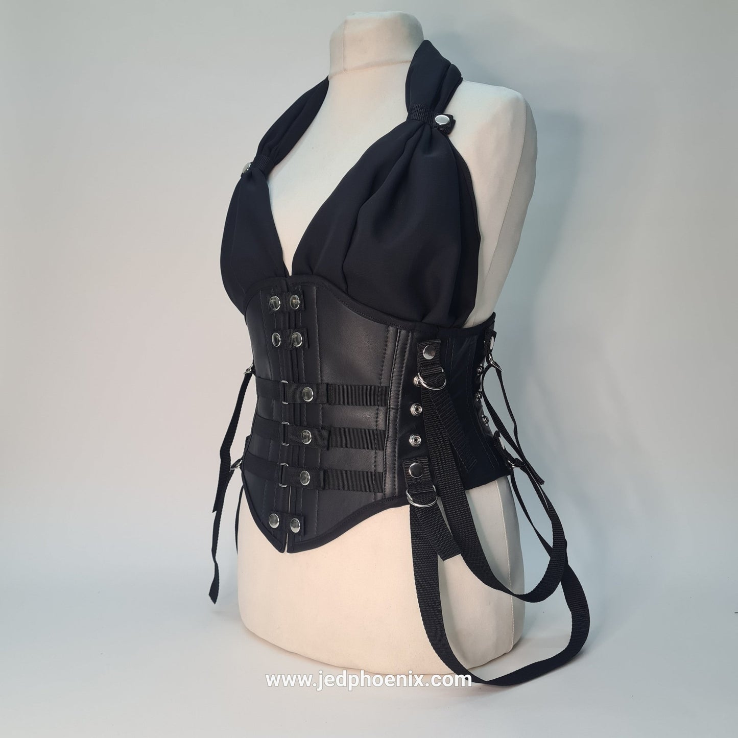 Leather bondage corset - Jed Phoenix of London