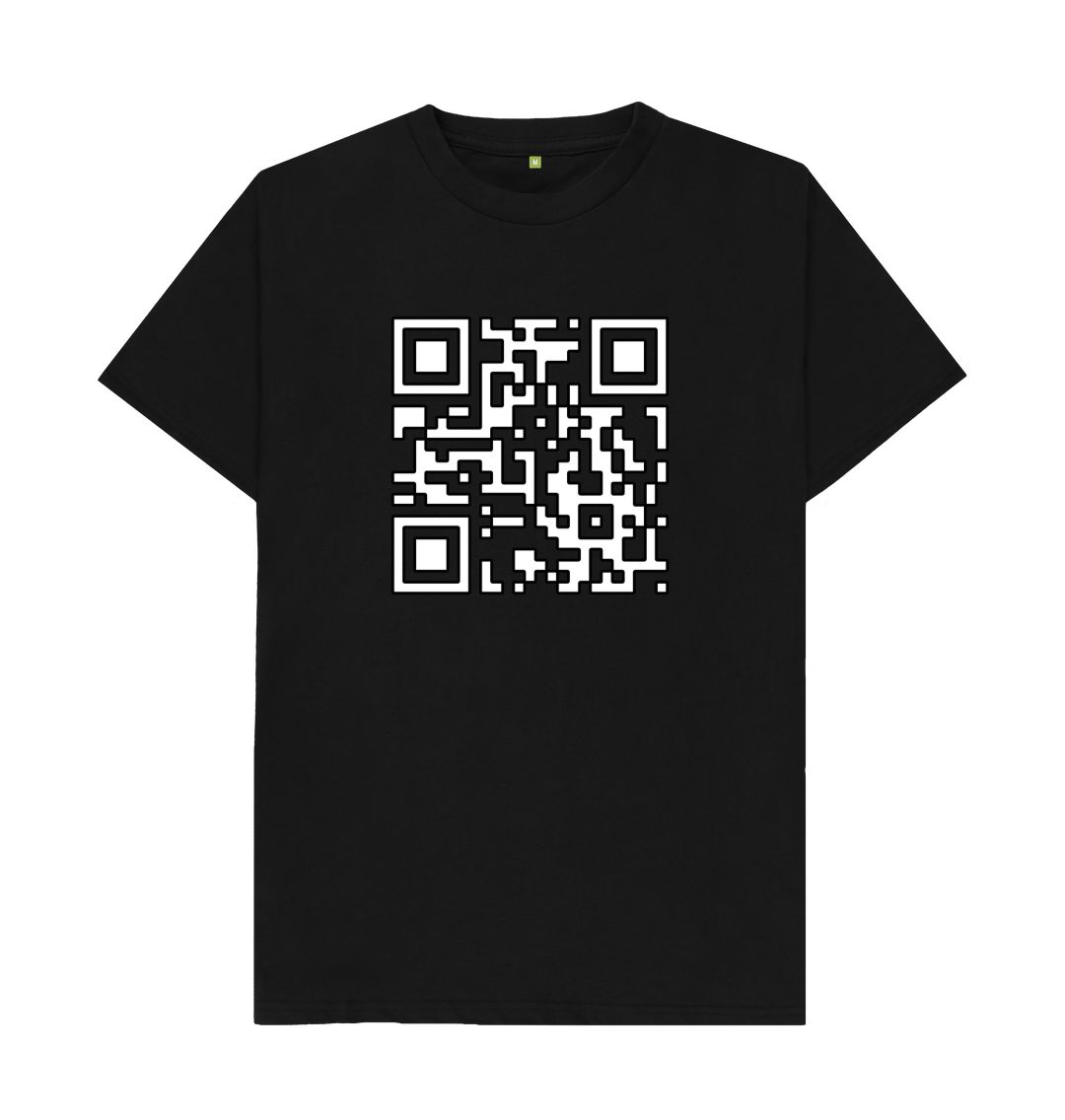 Black Incompatible with Society QR code unisex T-shirt