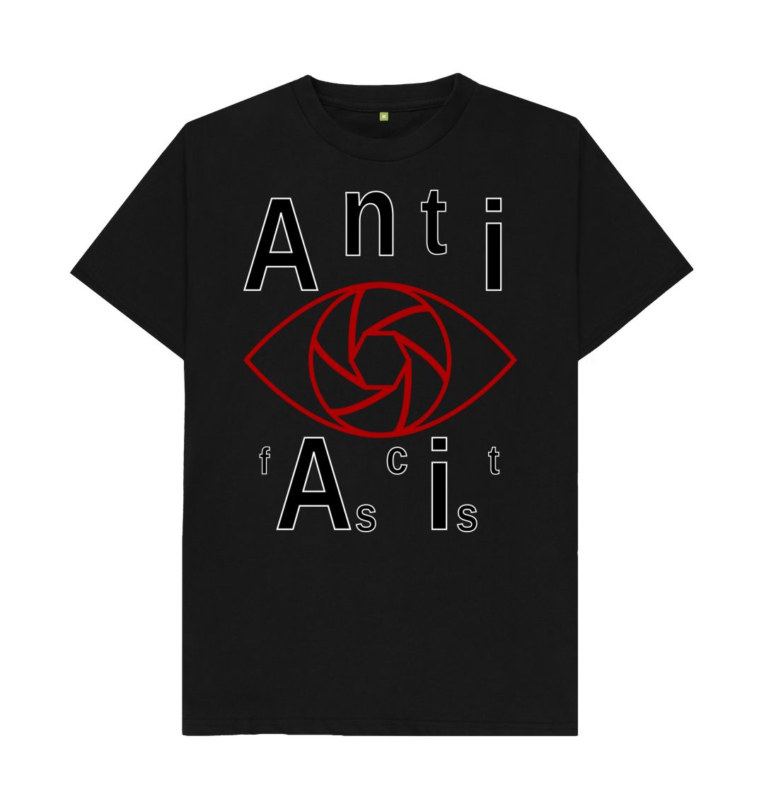 Black Anti AI unisex T-shirt