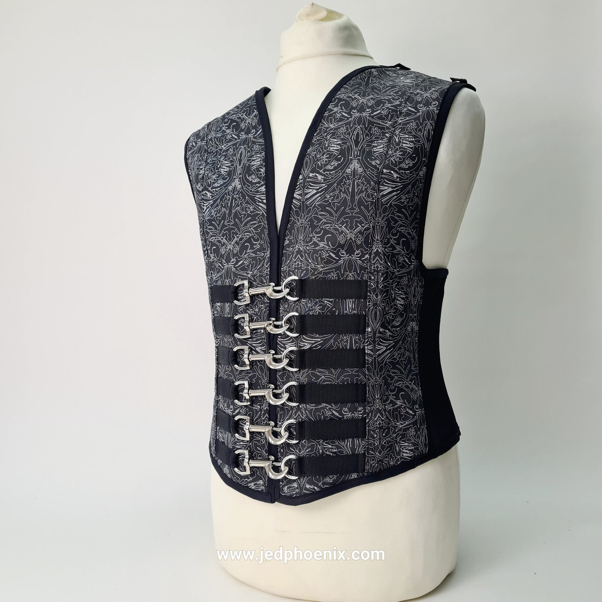 Kinky print corset waistcoat - Jed Phoenix of London