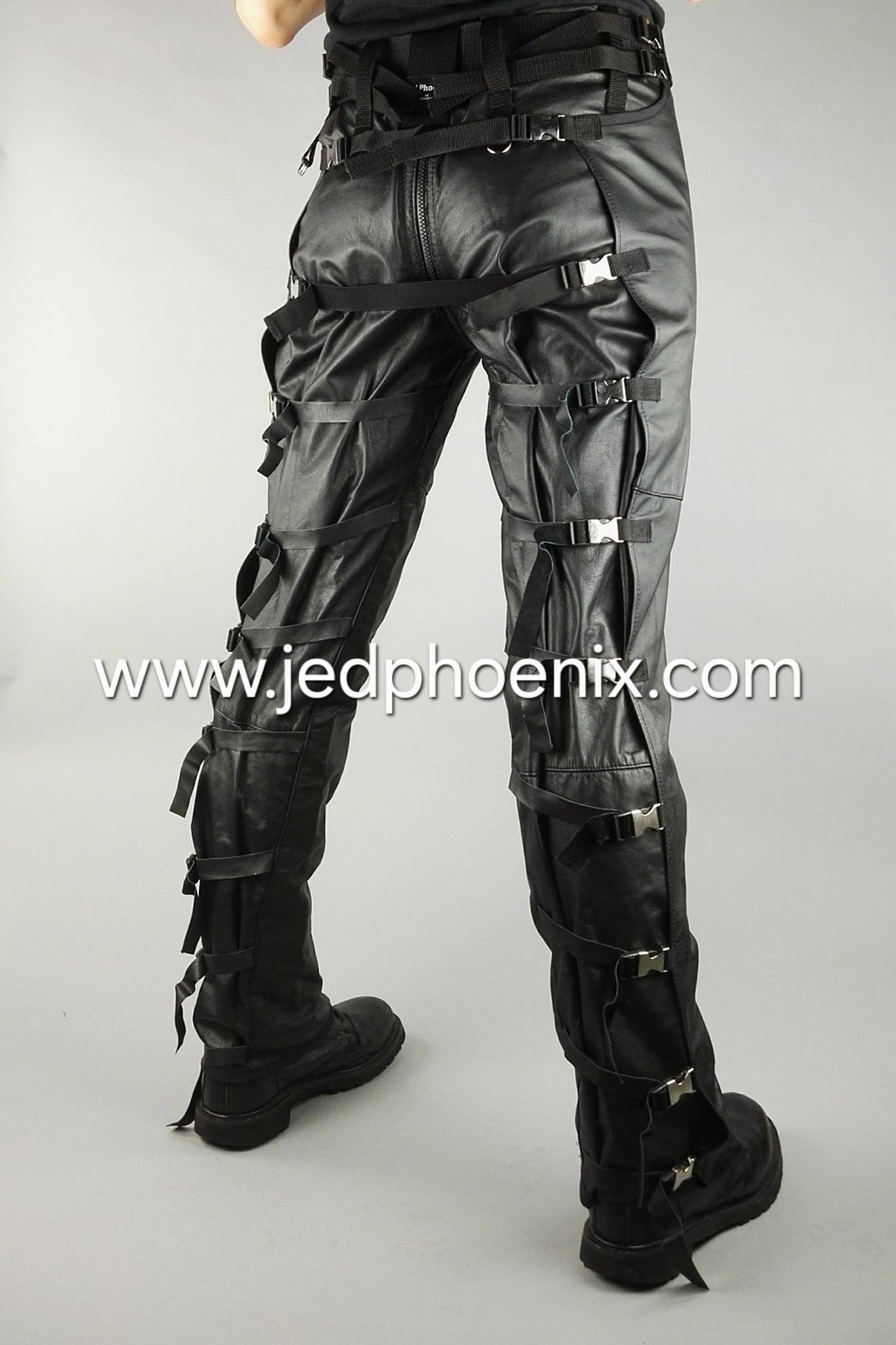 Leather bondage trousers