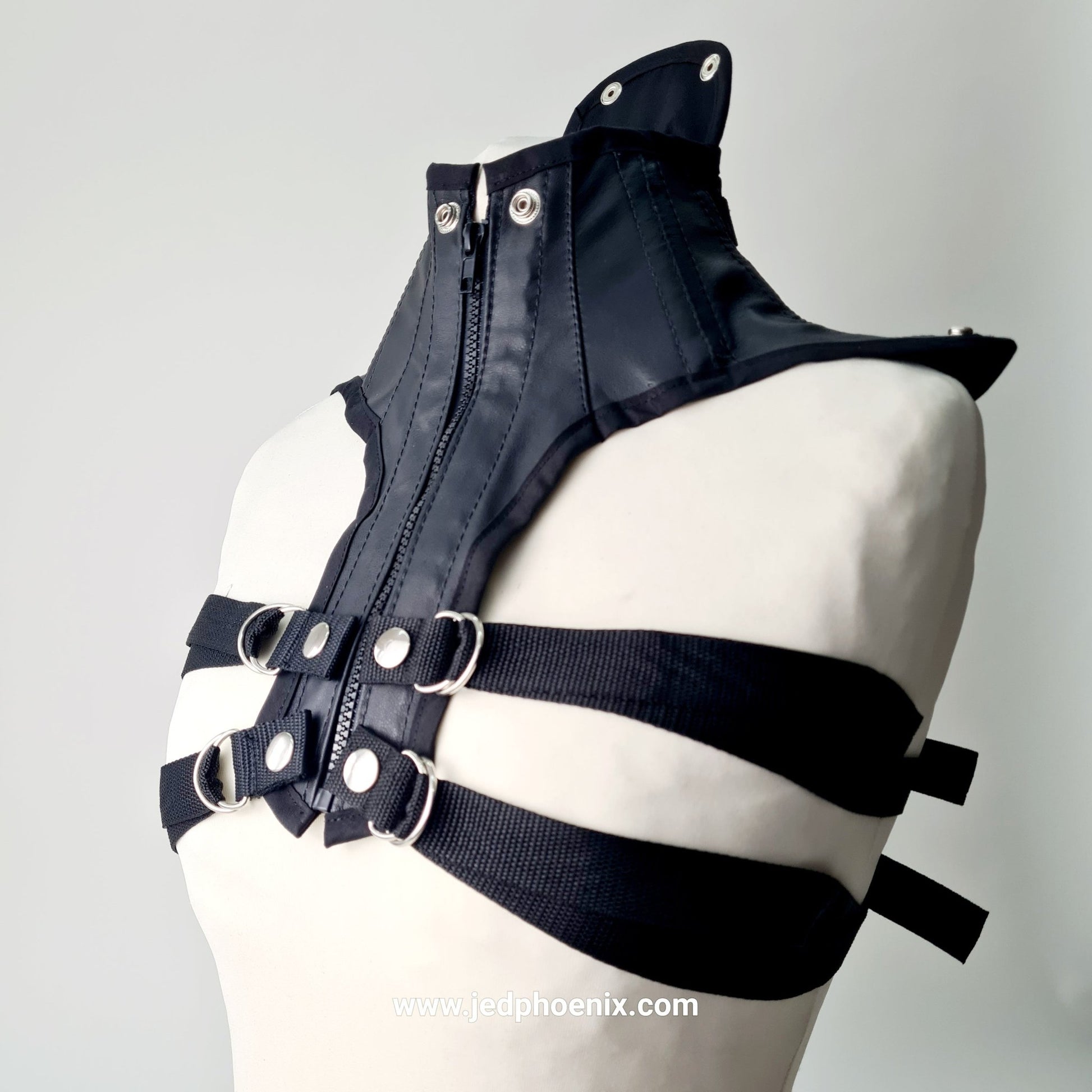 Leather neck corset - Jed Phoenix of London