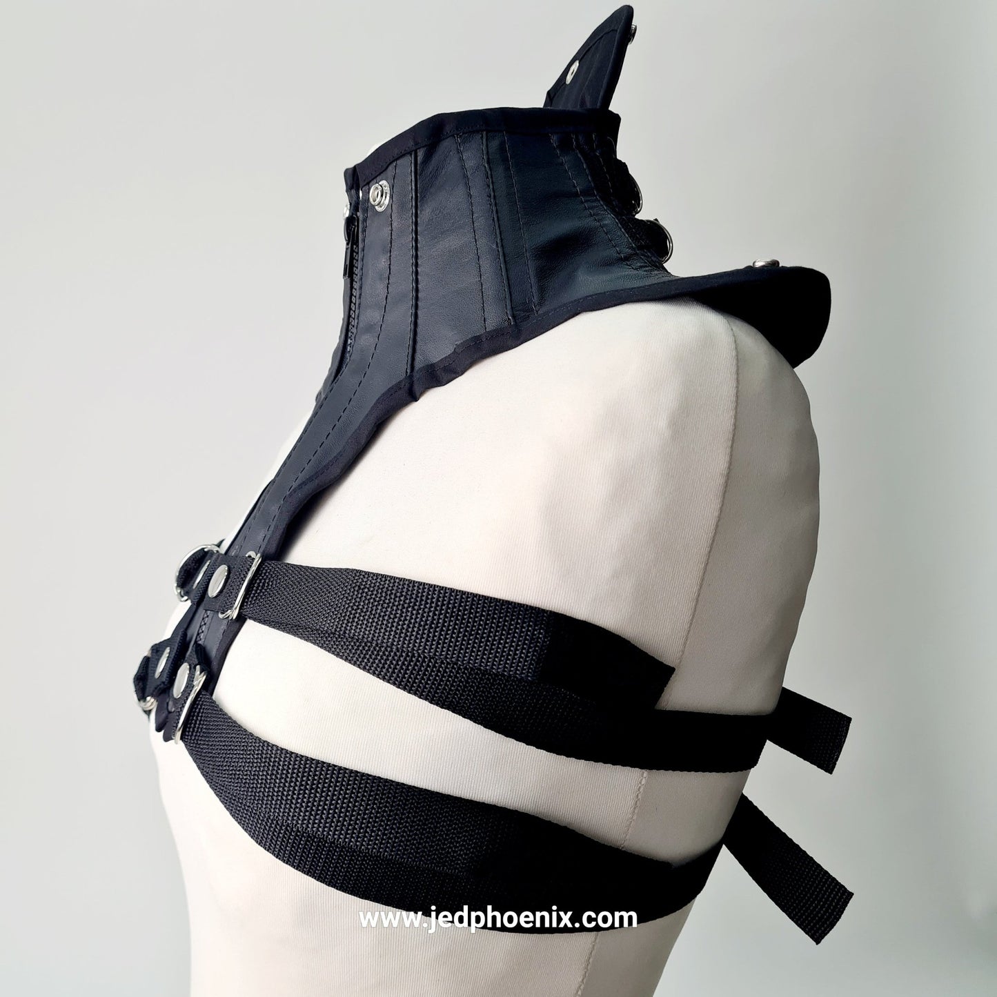 Leather neck corset - Jed Phoenix of London