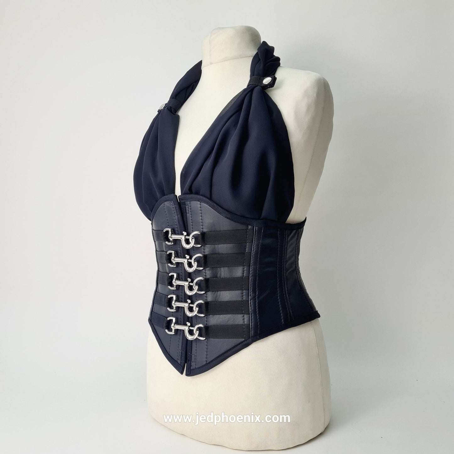 Leather underbust corset - Jed Phoenix of London