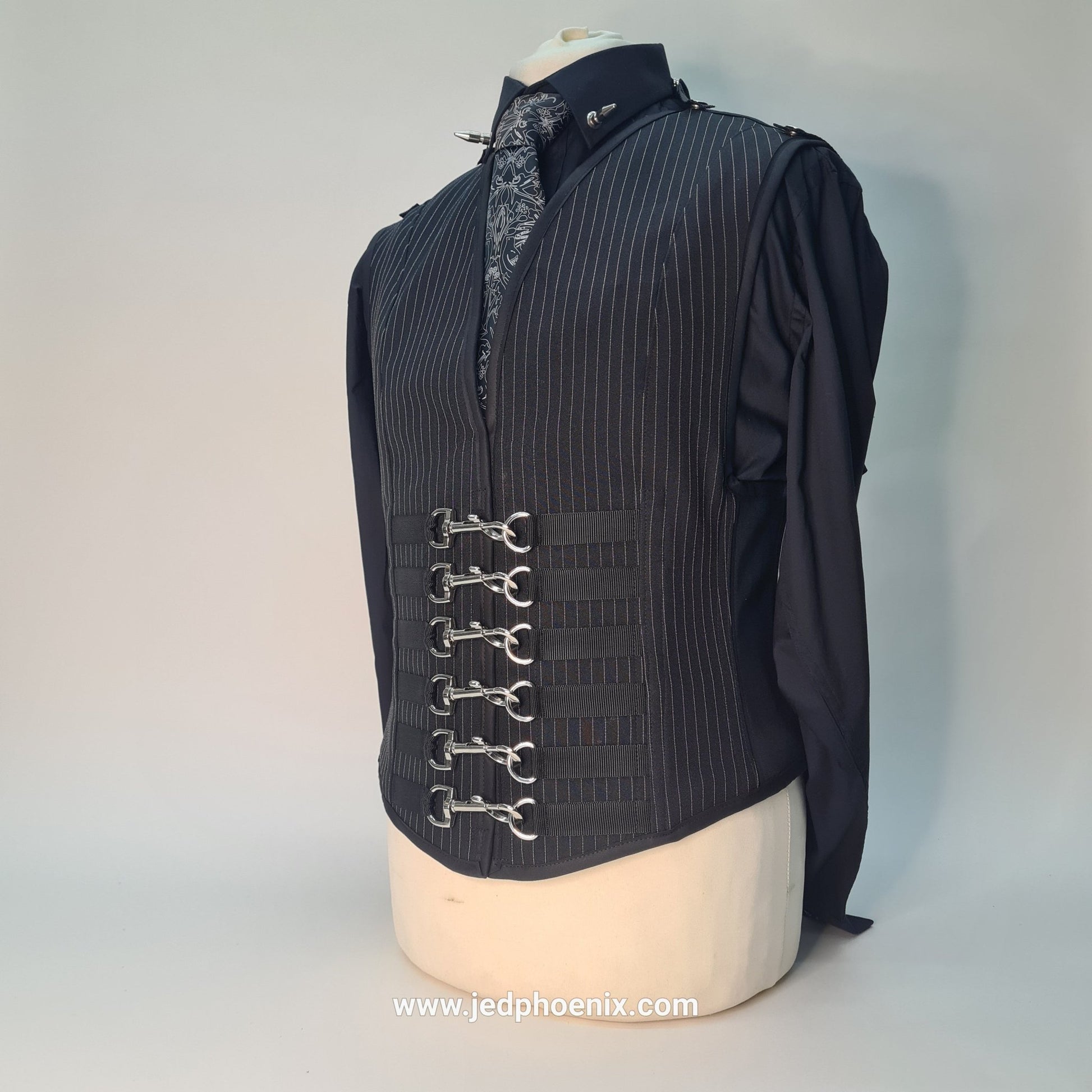 Pinstripe corset waistcoat - Jed Phoenix of London