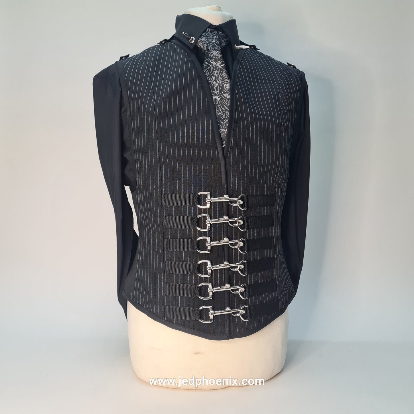 Pinstripe corset waistcoat - Jed Phoenix of London