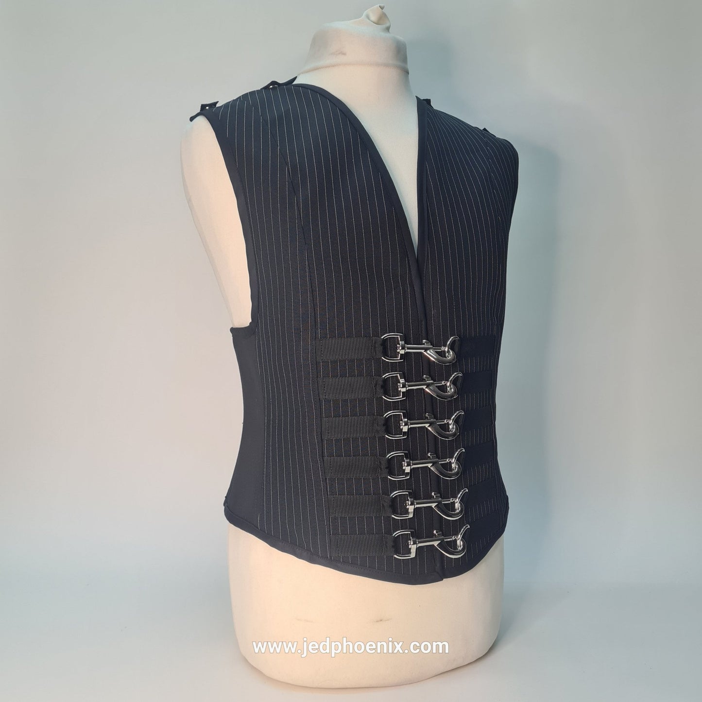 Pinstripe corset waistcoat - Jed Phoenix of London