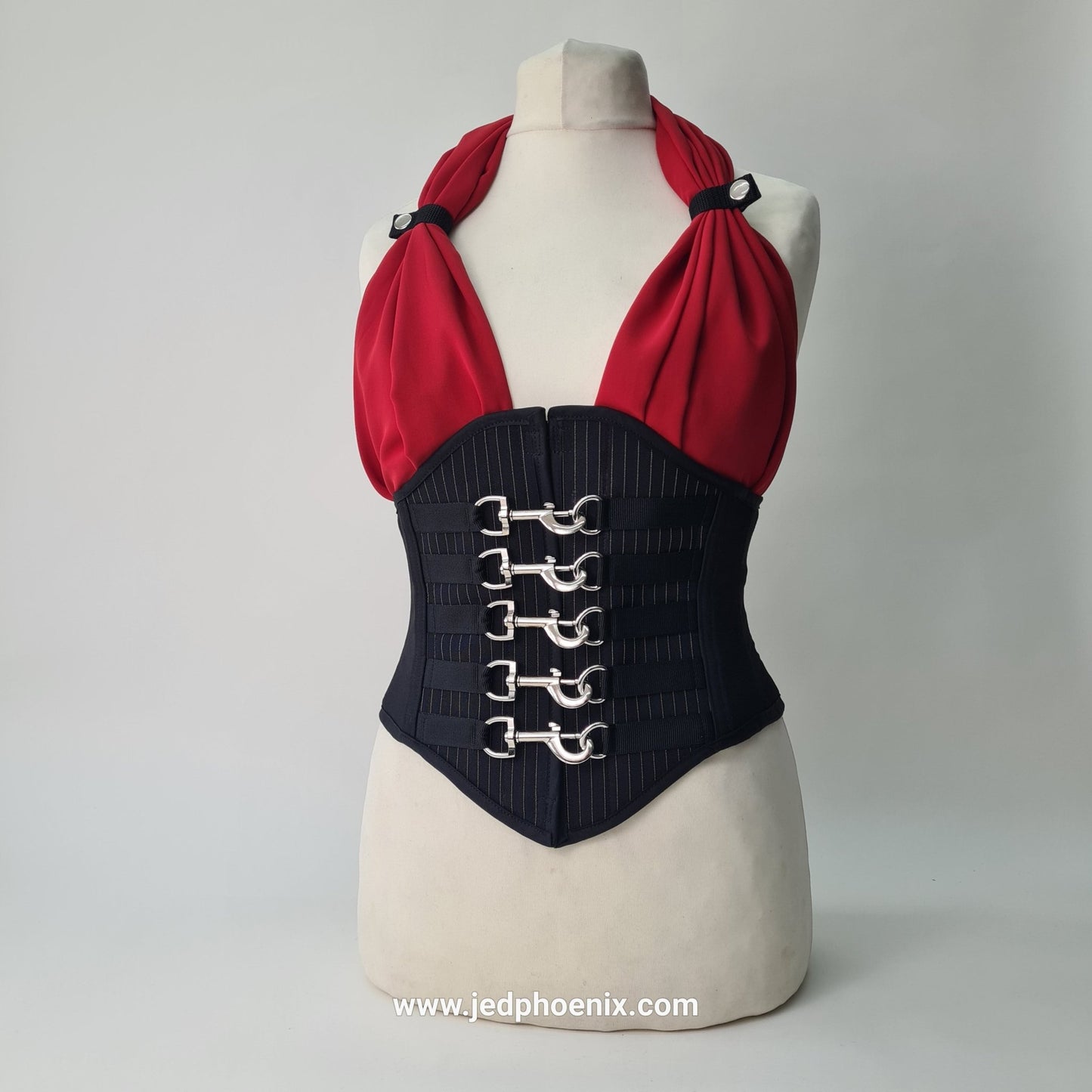 Pinstripe underbust corset - Jed Phoenix of London