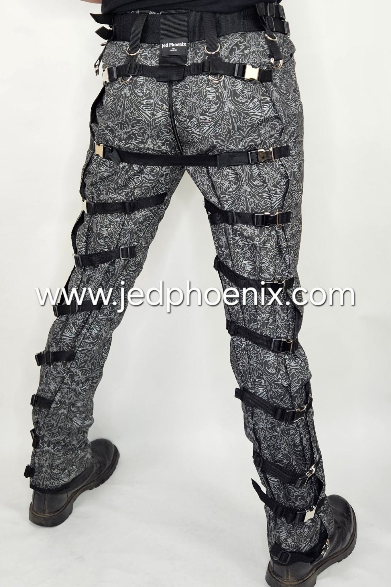 Alternative art print punk trousers: Limited edition