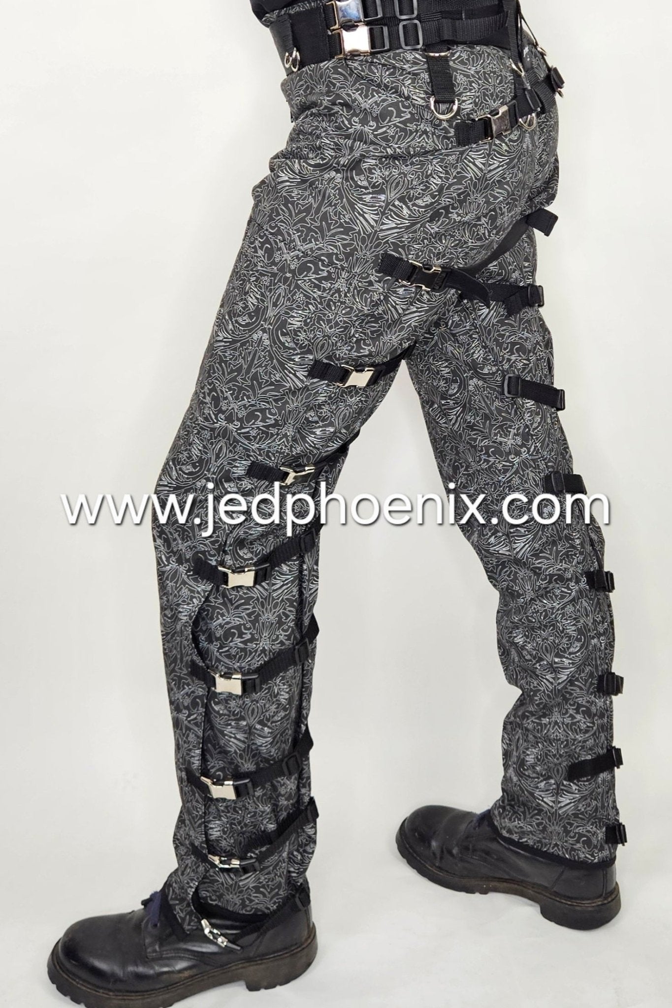 Alternative art print punk trousers: Limited edition