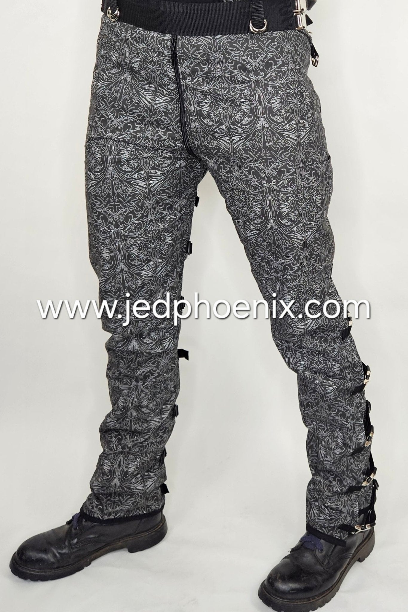 Alternative art print punk trousers: Limited edition