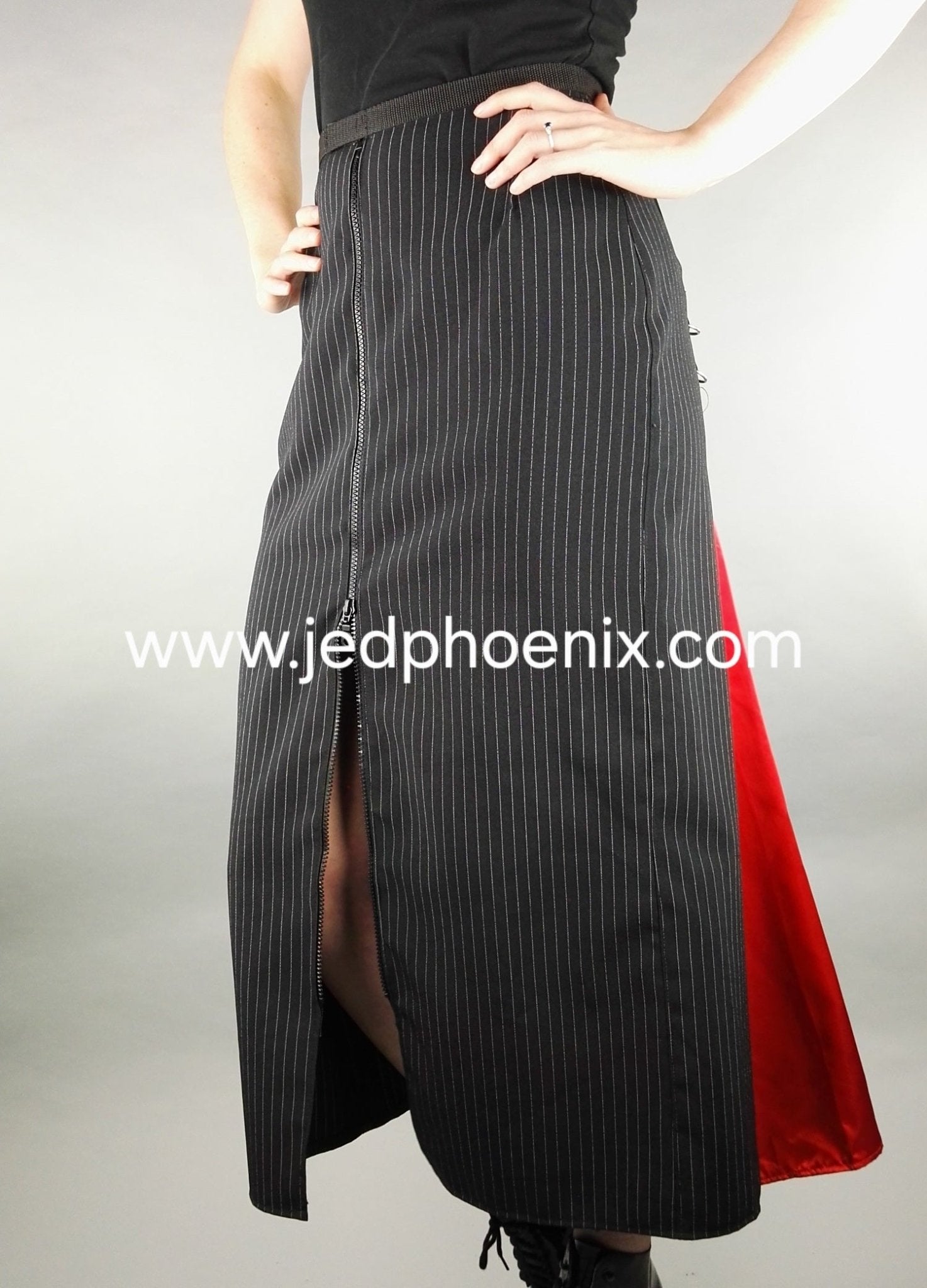 Pinstripe Dominatrix skirt