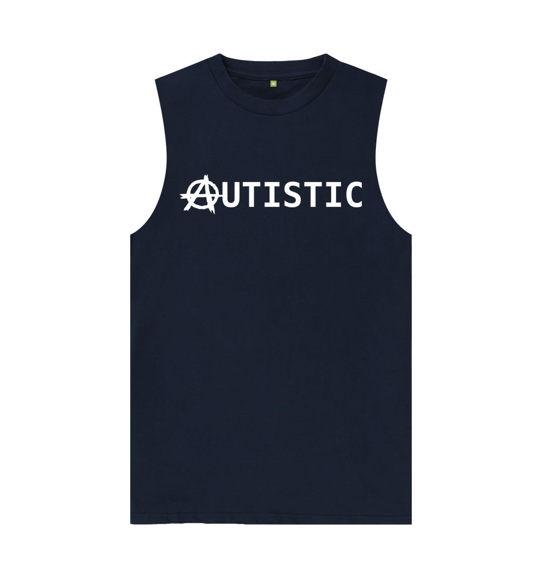 Navy Blue Autistic Anarchy unisex vest