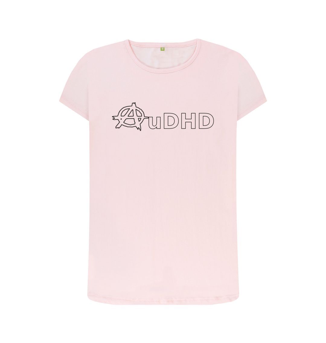 Pink AuDHD womens fit crew