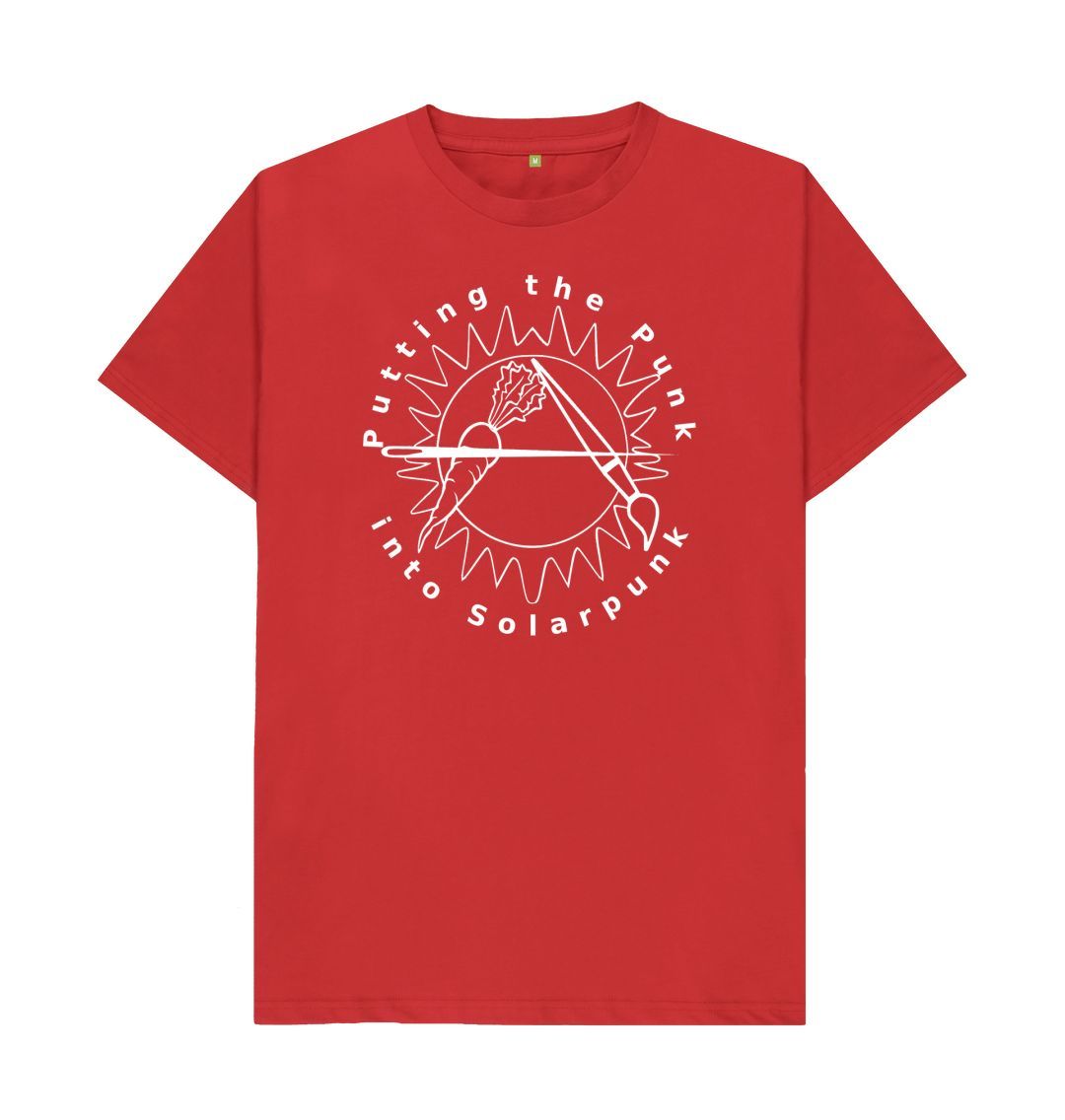 Red Putting the Punk into SolarPunk unisex T-shirt