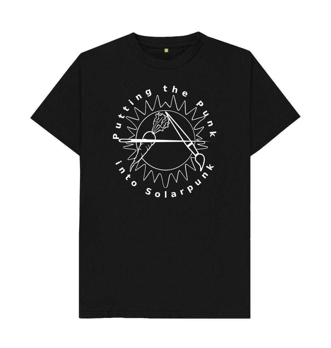 Black Putting the Punk into SolarPunk unisex T-shirt