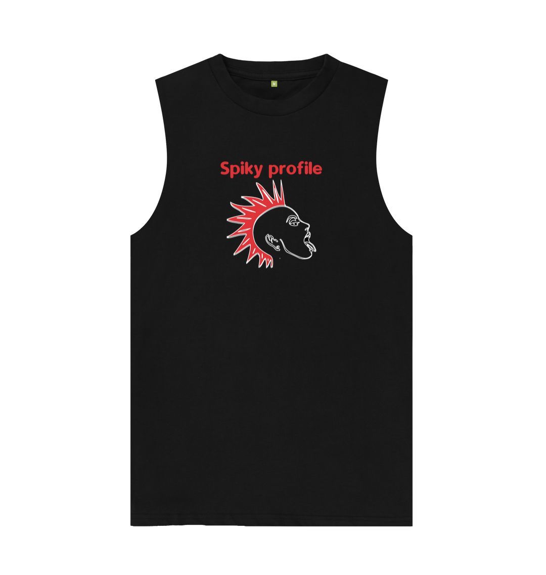 Black Spiky profile unisex vest