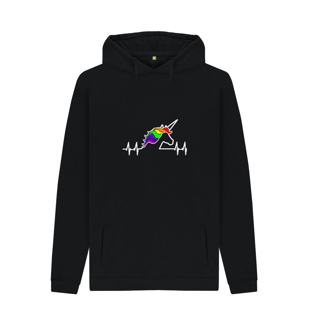 Black Unicorn unisex hoodie