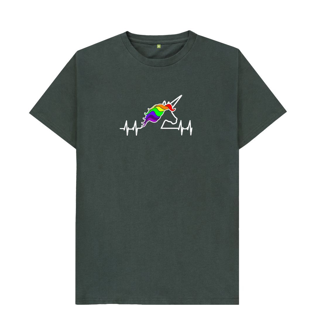Dark Grey Unicorn unisex T-shirt