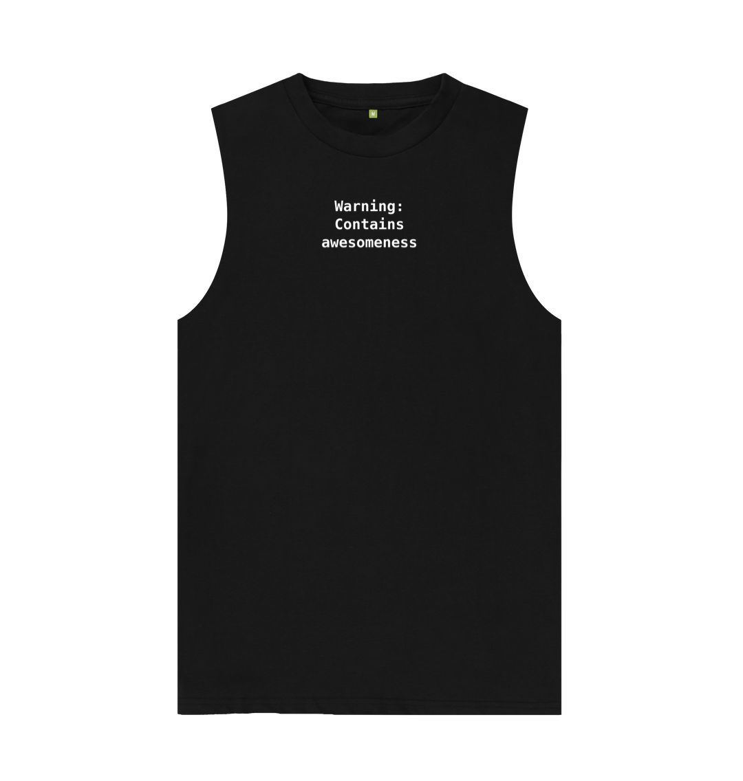 Black Warning: Contains awesomeness unisex vest