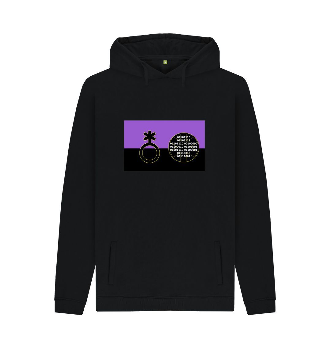 Black Non binary unisex hoodie