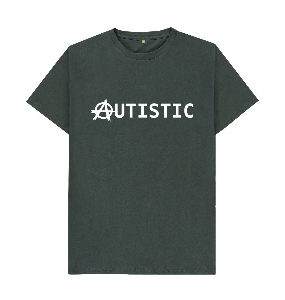 Dark Grey Autistic Anarchy unisex T-shirt