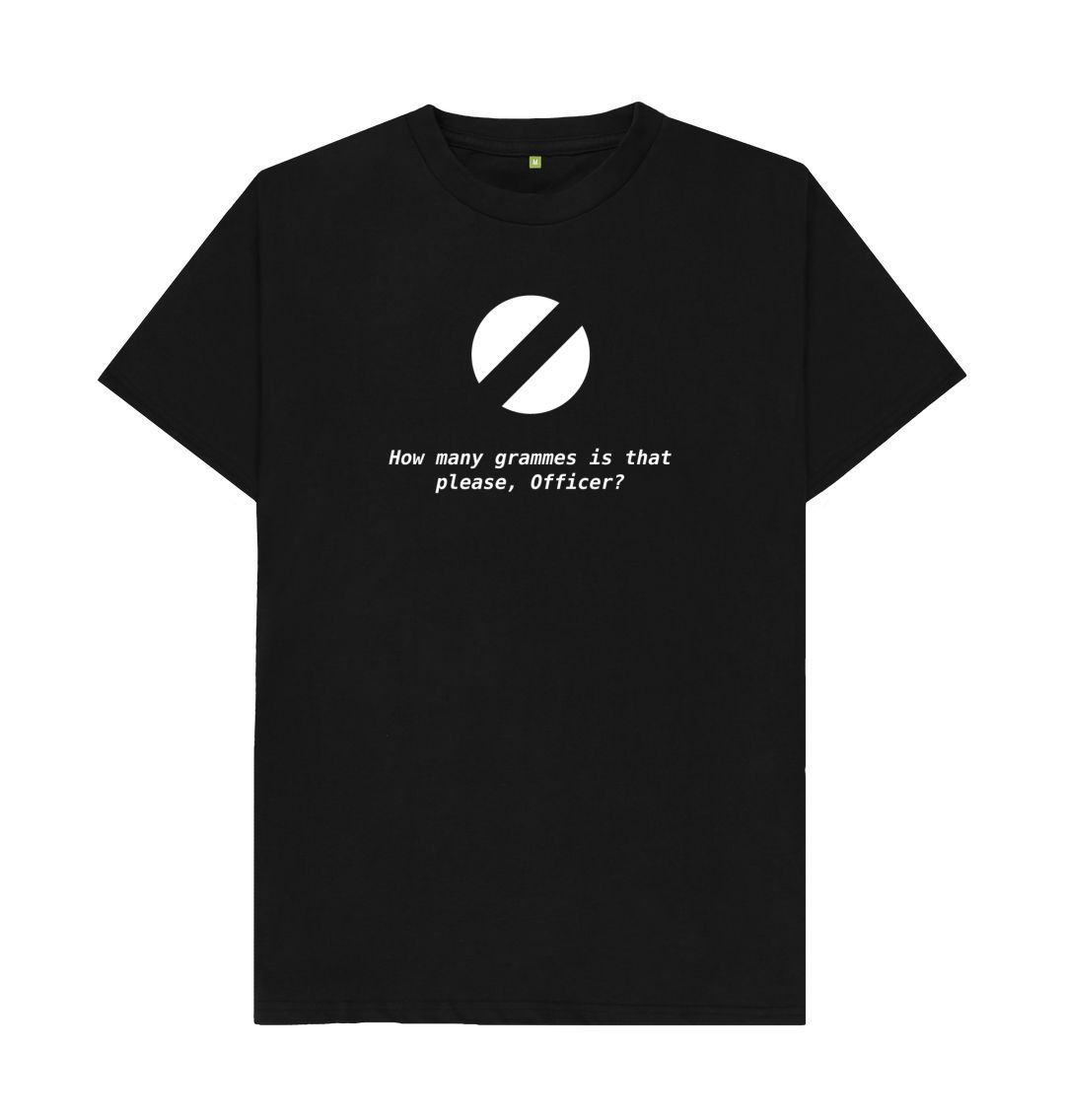 Black National speed limit unisex T-shirt