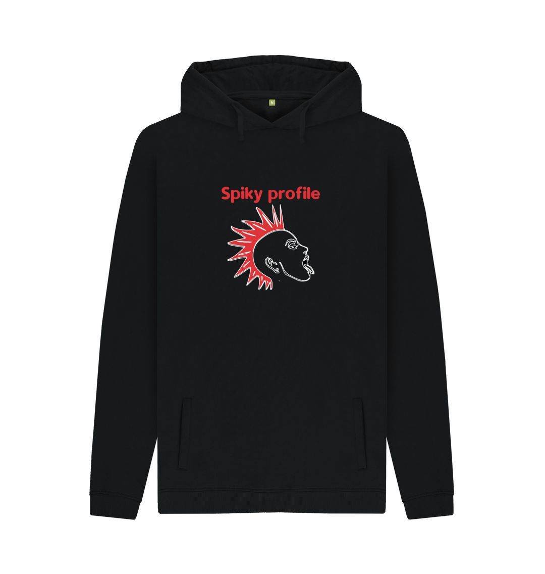 Black Spiky profile unisex hoodie