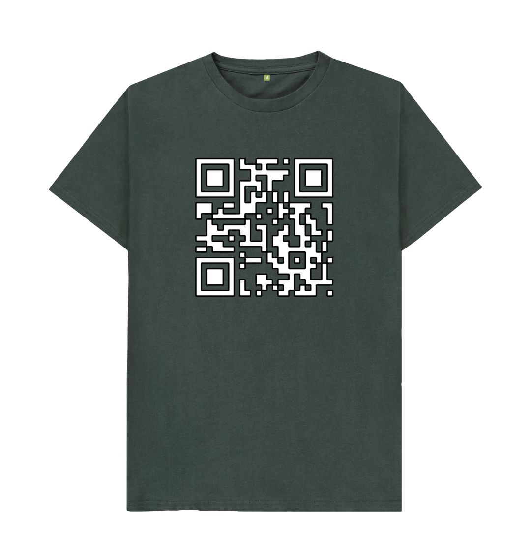 Dark Grey Incompatible with Society QR code unisex T-shirt